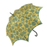 Guy de Jean "Charme" fleurs vert et ocre